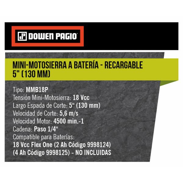 Mini Motosierra Eléctrica Inalámbrica 5" - Imagen 2